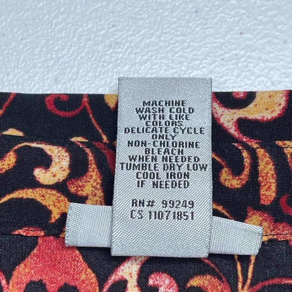 Catherines Geometric Print Button Front Blouse Wo… - image 5